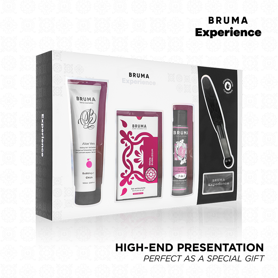 Mercadox BRUMA XPERIENCE - KIT DE CHICLETE TENTAÇÃO COM POTENCIALIZADOR DE ORGASMO