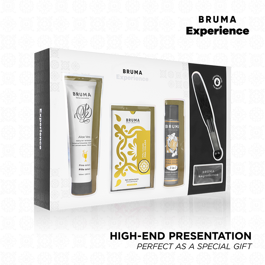 Mercadox BRUMA XPERIENCE - PACOTE DE TENTAÇÃO DE PINA COLADA DOCE COM POTENCIALIZADOR DE ORGASMO