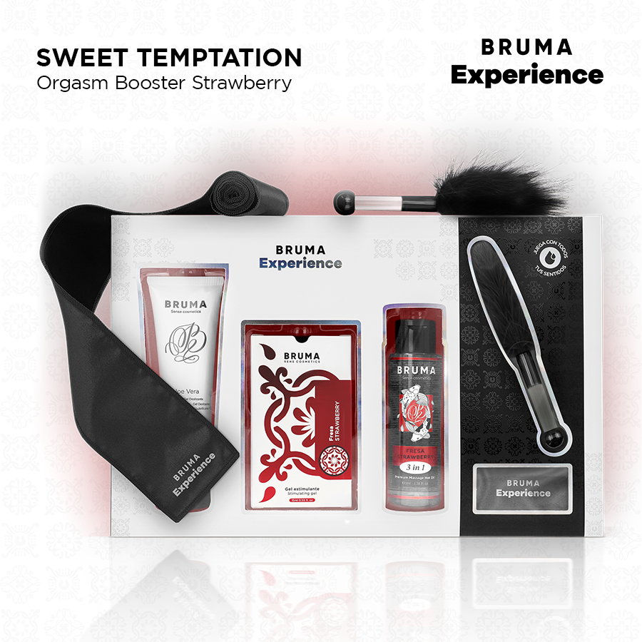 BRUMA XPERIENCE - KIT TENTAÇÃO DE MORANGO DOCE COM POTENCIALIZADOR DE ORGASMO - Image 2