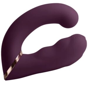 ROCKS-OFF – VIBRADOR DUPLO GEMINI ESTIMULADOR DE CLITÓRIS PONTO G ROXO