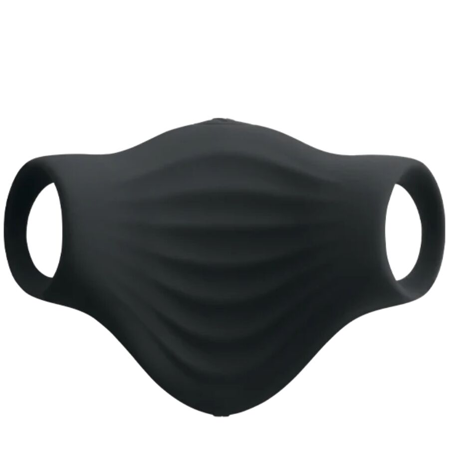 Mercadox ROCKS-OFF - MASTURBADOR VIBRADOR FLEXÍVEL PALM BLACK