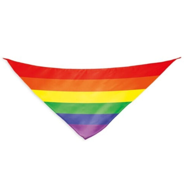 Mercadox PRIDE - CACHECOL TRIANGULAR DE ALGODÃO COM BANDEIRA DO ARCO-ÍRIS