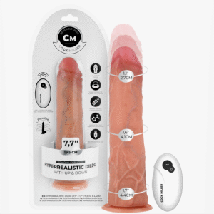 COCK MILLER – DILDO HIPER-REALISTA COM VENTOSA E IMPULSÃO COM CONTROLE REMOTO 19,5 CM