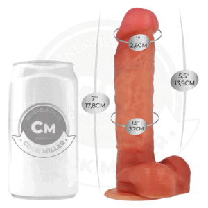 COCK MILLER – DILDO ARTICULÁVEL HIPERREALISTA 17,8 CM