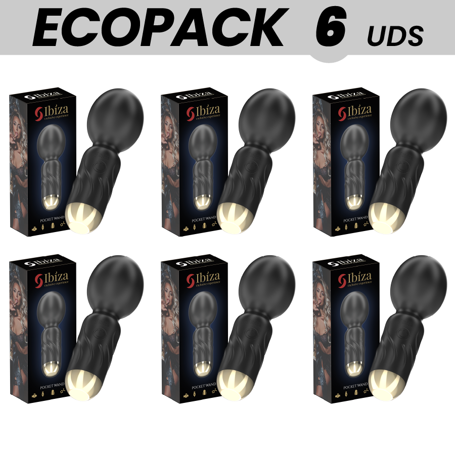 Mercadox ECOPACKS 6 UNIDADES - VIBRADOR DE VARINHA DE BOLSO IBIZA