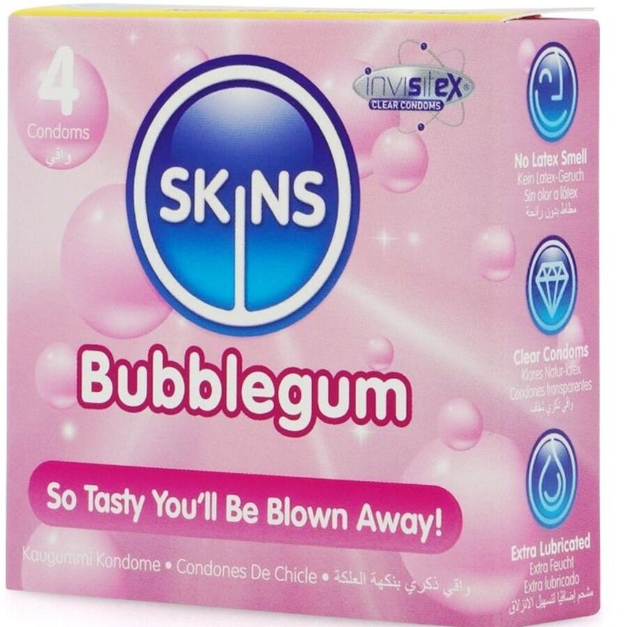 SKINS - PRESERVATIVOS BUBBLEGUM PREMIUM PACOTE 4 - Image 2