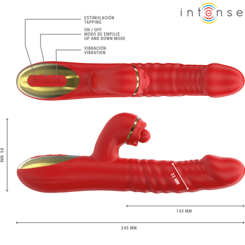 INTENSE - THALIA VIBRATION & THRUST & TAPPING VERMELHO - Image 3
