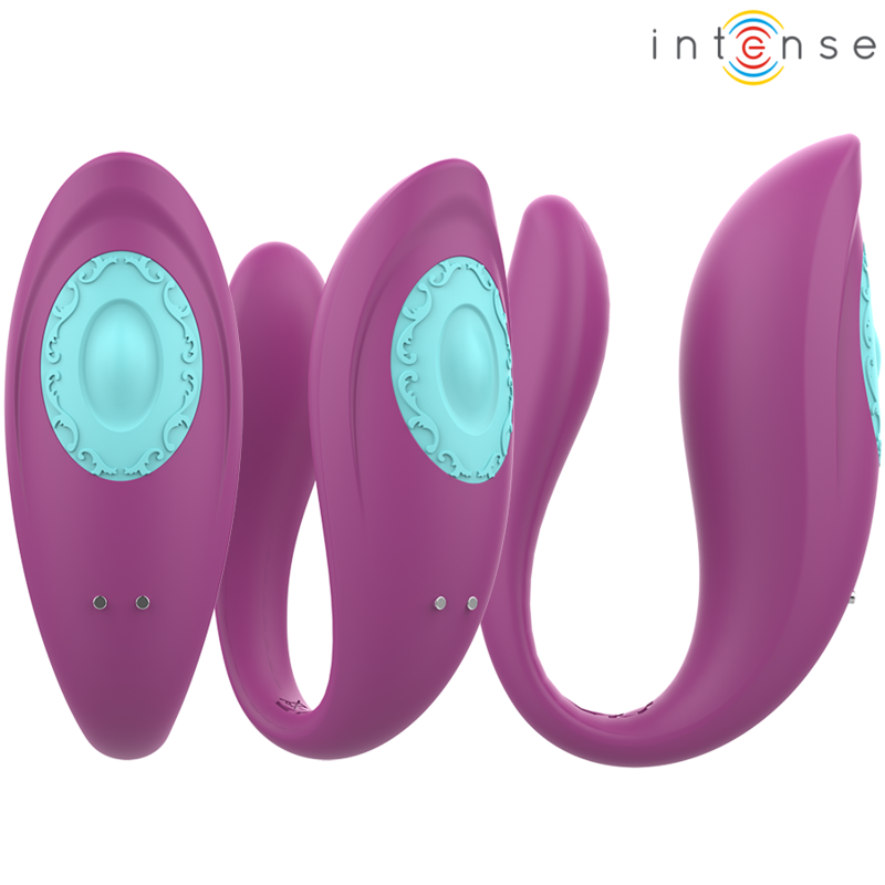 INTENSE - ANNIE VIBRADOR E ESTIMULADOR EM FORMA DE U ROXO CONTROLE REMOTO - Image 3
