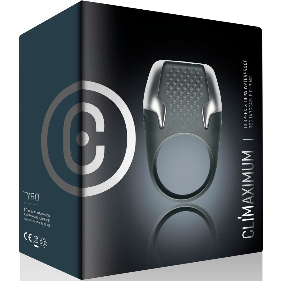 CLIMAXIMUM - ANEL VIBRATÓRIO PARA PÉNIS TYRO COM LUZES DE LED - Image 3
