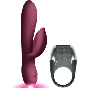 CLIMAXIMUM – KIT LAMOUR VIBRADOR COELHO + ANEL DE PÉNIS DE LED