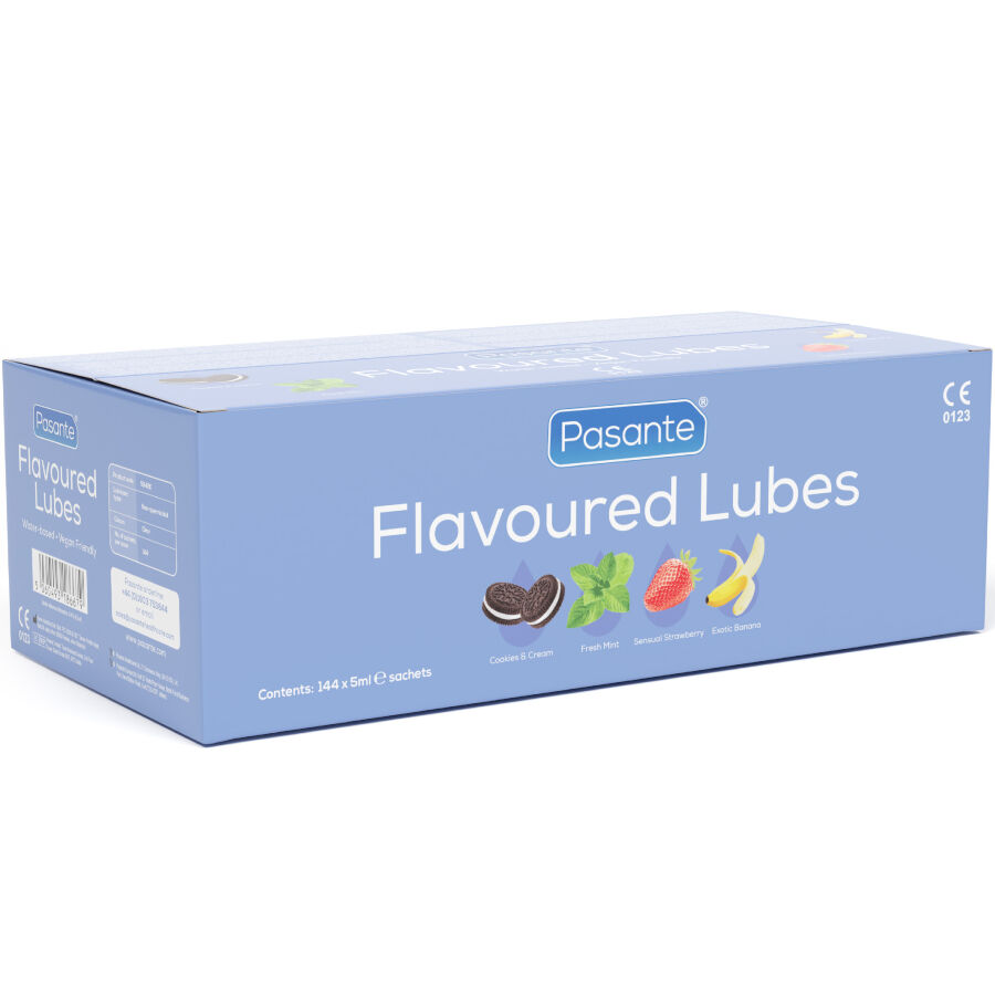 Mercadox PASANTE - LUBRIFICANTES SABOR CAIXA 144 UNIDADES 5 ML