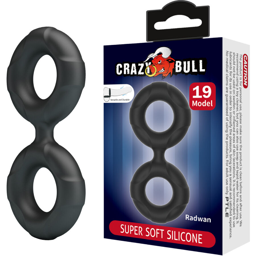 Mercadox CRAZY BULL - ANEL DUPLO DE SILICONE RADWAN MODELO 19