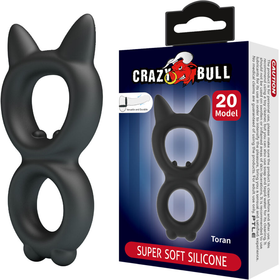 Mercadox CRAZY BULL - ANEL DUPLO DE SILICONE TORAN MODELO 20