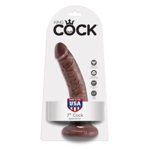 KING COCK – 7 DILDO CHOCOLATE 17.8 CM