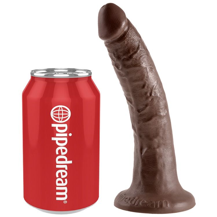 KING COCK - 7 DILDO CHOCOLATE 17.8 CM - Image 3