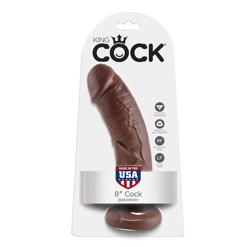 Mercadox KING COCK - 8 DILDO MARROM 20.3 CM
