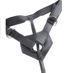 KING COCK – HARNESS COM PÊNIS MARROM REALISTA 20,3 CM