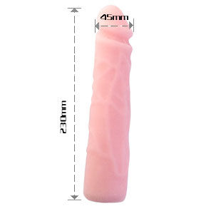 BAILE – DILDO DE SILICONE REALÍSTICO COM TOQUE DE PELE 23 CM