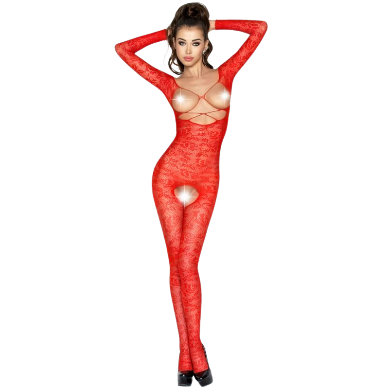 Mercadox PASSION - MULHER BS031 BODYSTOCK VERMELHO TAMANHO ÚNICO