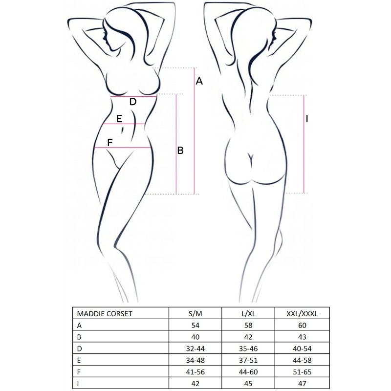 PAIXÃO MULHER MADDIE CORSET BLACK S / M - Image 2