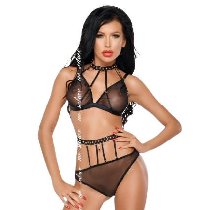Mercadox ME-SEDUCE - DOTTY CONJUNTO DUAS PEAS PRETO S/M