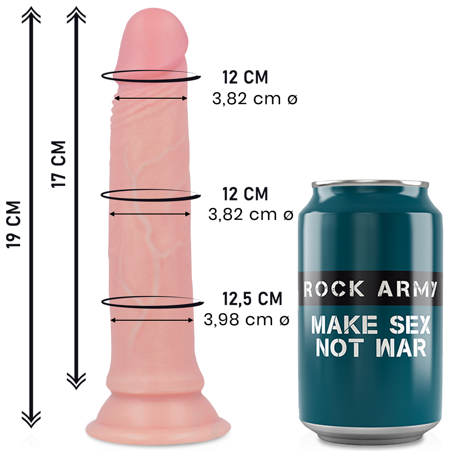 Mercadox ROCKARMY - LIQUID SILICONE PREMIUM AVENGER REALISTIC 19 CM -O- 3.98 CM
