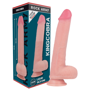 ROCKARMY – LIQUID SILICONE PREMIUM KINGCOBRA REALISTIC 24 CM -O- 4.77 CM