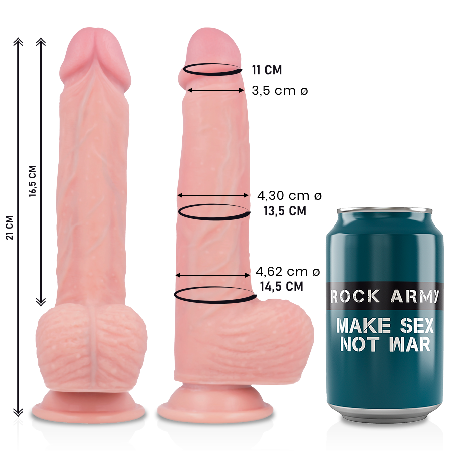 ROCKARMY - DILDO SILICONE LÍQUIDO PREMIUM SPITFIRE 21 CM -O- 4.62 CM - Image 2