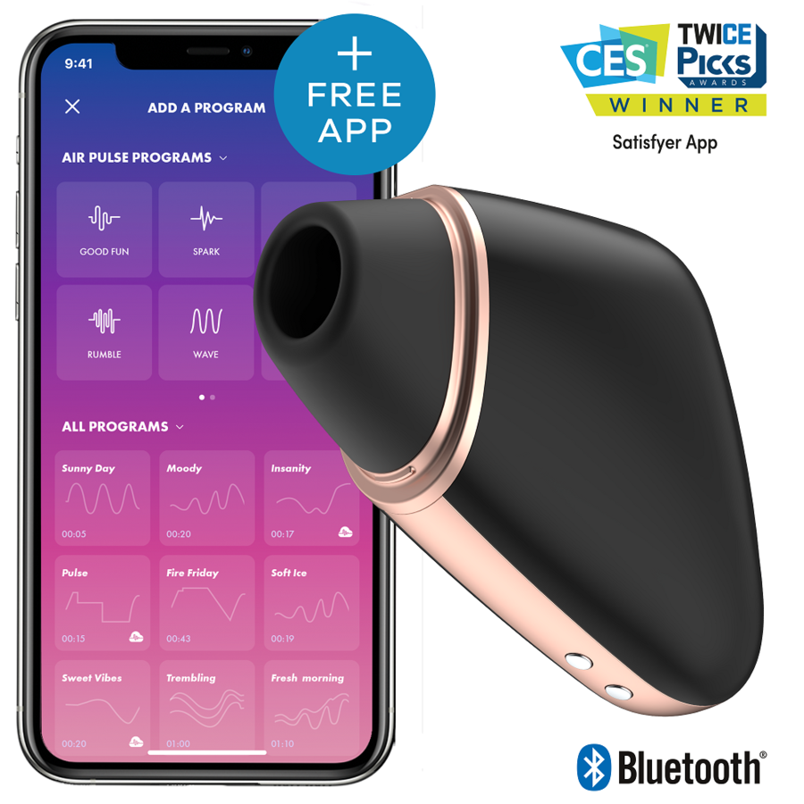 Mercadox SATISFYER - ESTIMULADOR E VIBRADOR LOVE TRIANGLE PRETO