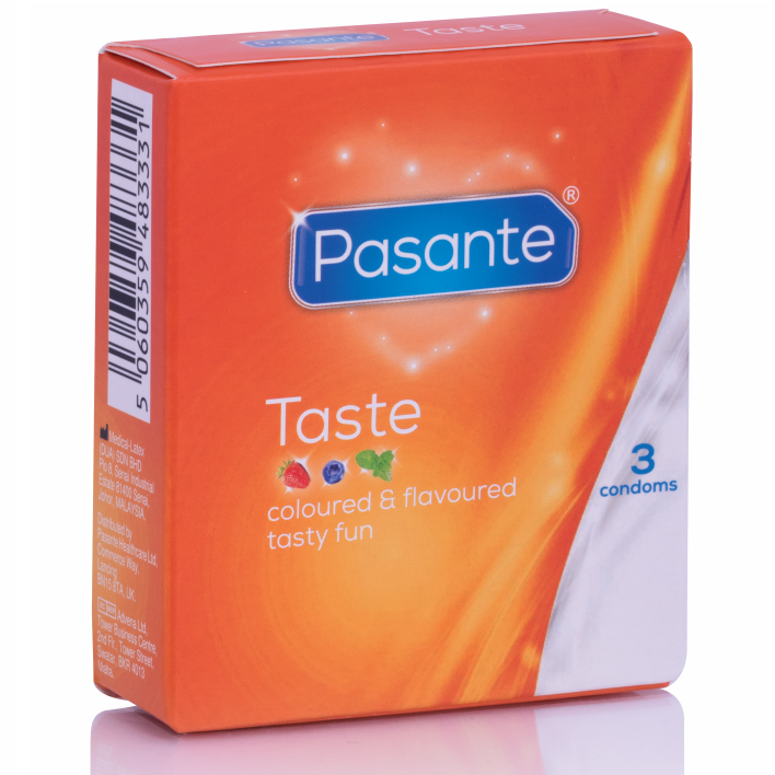 Mercadox PASANTE - DE PRESERVATIVOS SABORES 3 UNIDADES