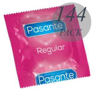 PASANTE – DE PRESERVATIVOS GAMA REGULAR 144 UNIDADES