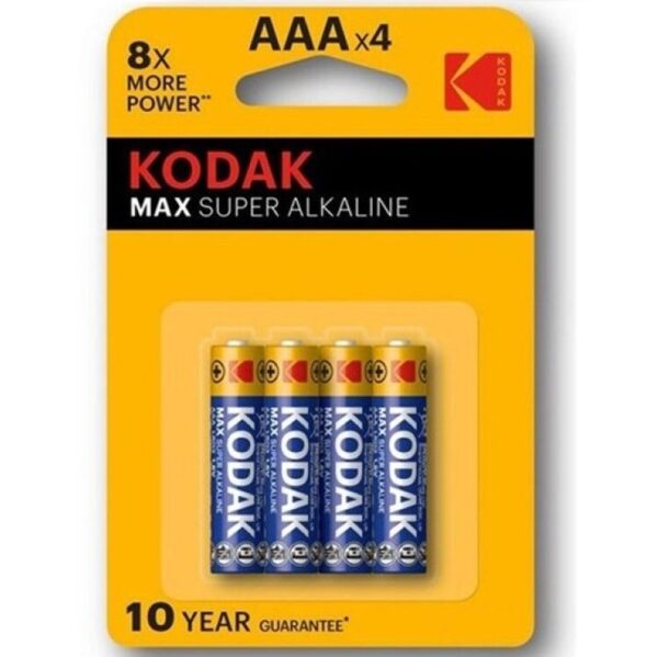 Mercadox KODAK - BATERIA SUPER ALCALINA MAX AAA LR03 * 4