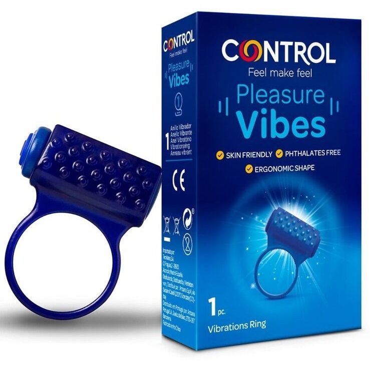 Mercadox CONTROL - ANEL VIBRATÓRIO PLEASURE VIBES