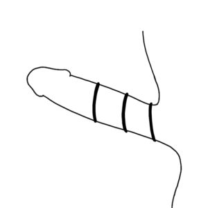 OHMAMA – CONJUNTO DE 3 ANÉIS DE SILICONE PRETOS