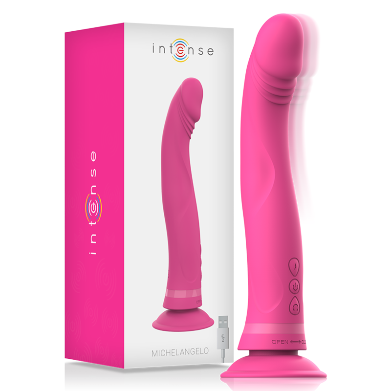 Mercadox INTENSE - MICHELANGELO ROSA VIBRADOR DE SILICONE DILDO