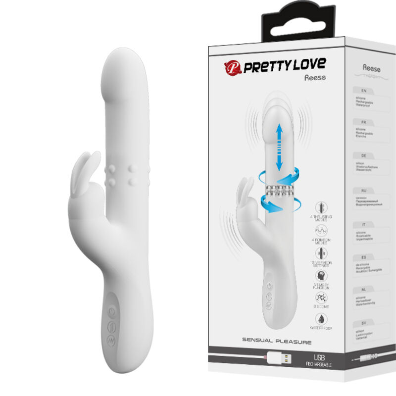 Mercadox PRETTY LOVE - VIBRADOR REESE COM ROTAO DE PRATA