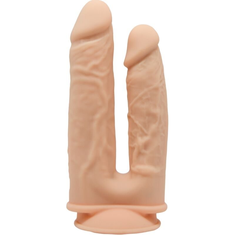 Mercadox SILEXD - MODELO 1 VIBRADOR DE DUPLA PENETRAÇÃO DE PÊNIS REALISTA PREMIUM SILEXPAN CONTROLE REMOTO DE SILICONE 17.5 / 19.5 CM