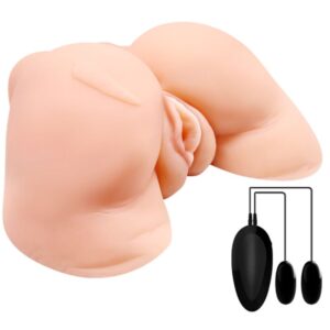 CRAZY BULL – VAGINA E NUS COM MALHA REALÍSTICA COM VIBRAO