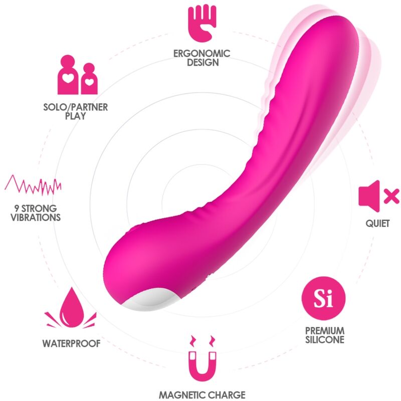 Mercadox ARMONY - VIBRADOR LEGEND SILICONE FÚCSIA
