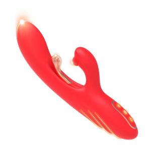 ARMONY – VIBRADOR ESTIMULADOR DE PONTO G E CLITÓRIS COM LÍNGUA OSCILANTE VERMELHO