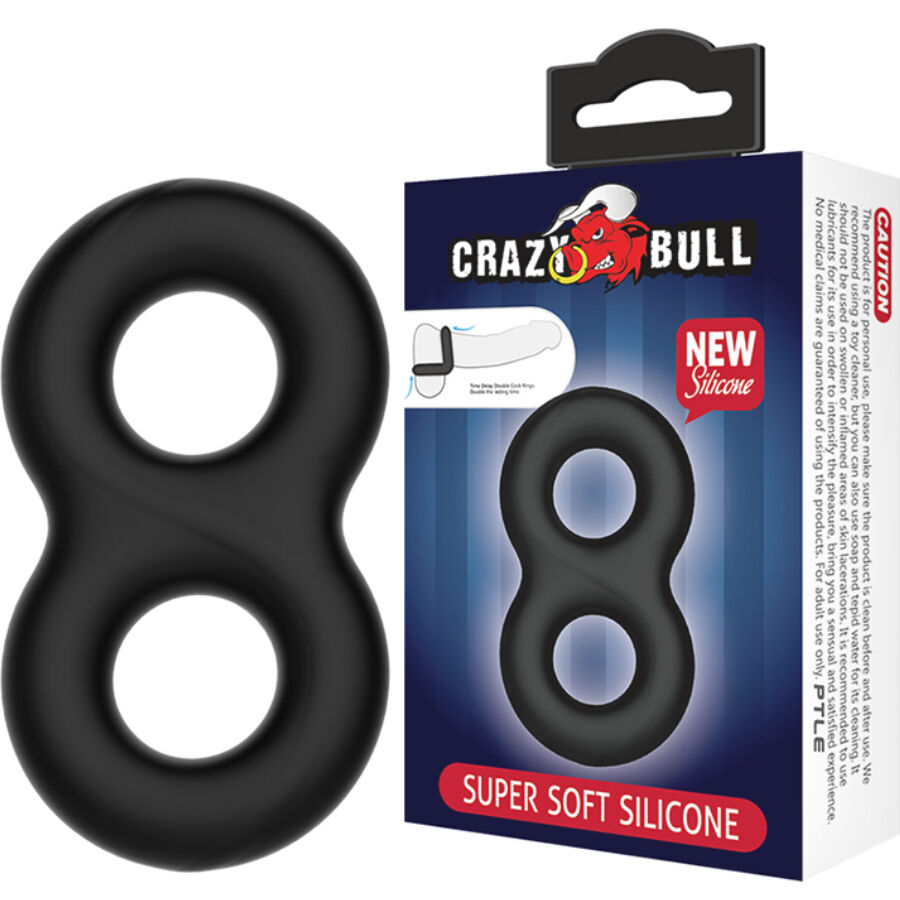 Mercadox CRAZY BULL - ANEL DE SILICONE DUPLO INFINITO
