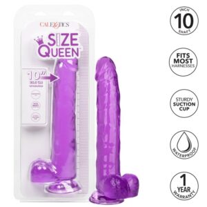 CALEXOTICS – DILDO QUEEN TAMANHO ROXO 25.5 CM