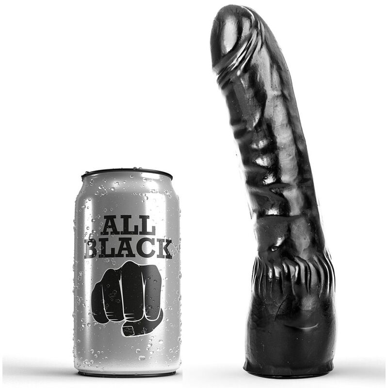 Mercadox ALL BLACK - DILDO PRETO REALÍSTICO 20 CM