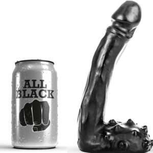 ALL BLACK – DILDO REALÍSTICO 19 CM