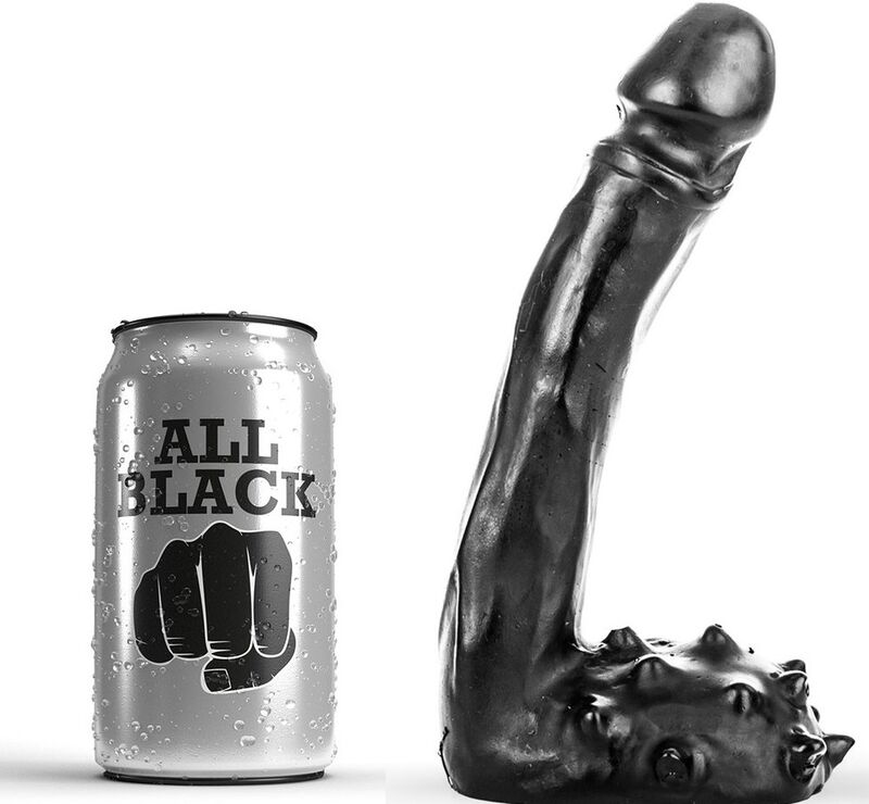 Mercadox ALL BLACK - DILDO REALÍSTICO 19 CM