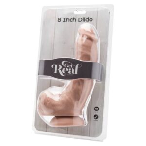 GET REAL – DILDO 20,5 CM COM BOLAS PELE
