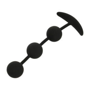 BLACK&SILVER – ROSÁRIO ANAL HARRY 3 ESFERAS DE SILICONE 14 CM