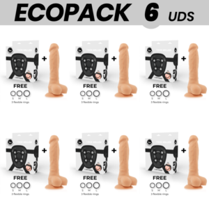 ECOPACK 6 UNIDADES – COCK MILLER ARNÊS + DENSIDADE DE SILICONE ARTICULVEL COCKSIL 19,5 CM