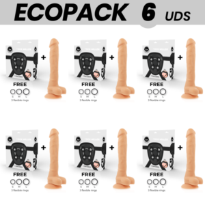 ECOPACK 6 UNIDADES – COCK MILLER ARNÊS + DENSIDADE DE SILICONE ARTICULVEL COCKSIL 24 CM