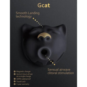 G-VIBE – GCAT MYSTIC SUCKER DE CLITÓRIS PRETO